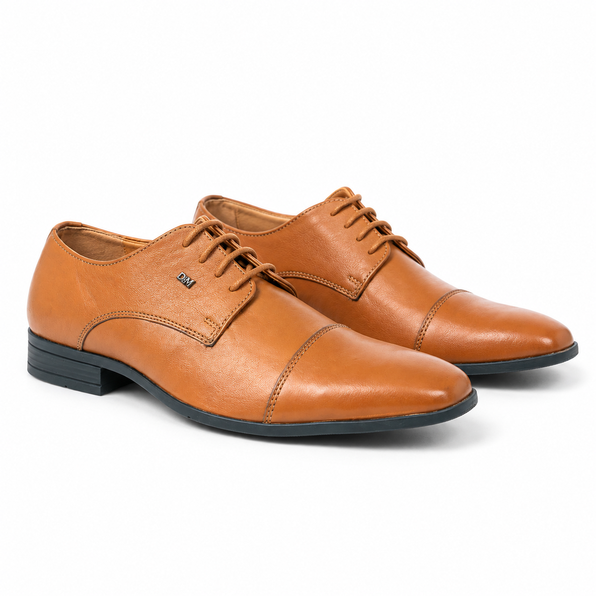 Full-Grain Leather Formal Shoes - 716 TN/BK