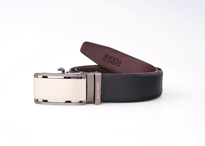 Auto Lock Reversible Leather Belt - AL110REV