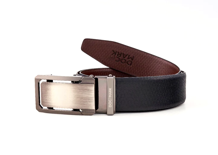 Auto Lock Reversible Leather Belt - Model AL100REV