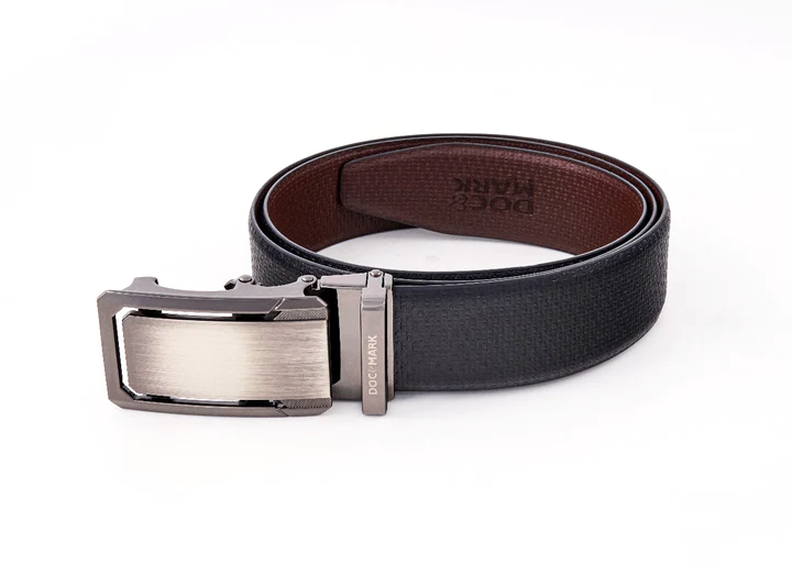Auto Lock Reversible Leather Belt - Model AL100REV