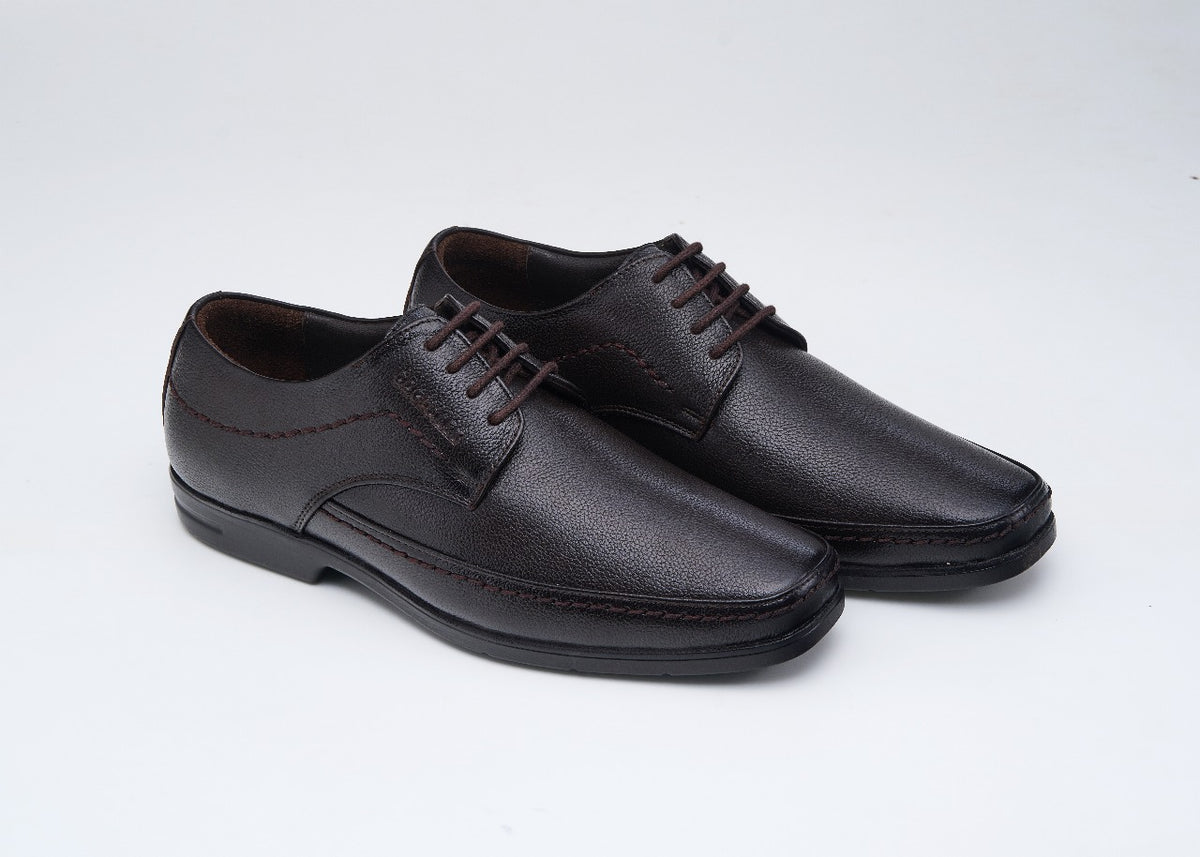 Airport-Friendly Leather Shoes 636 BK / DBN