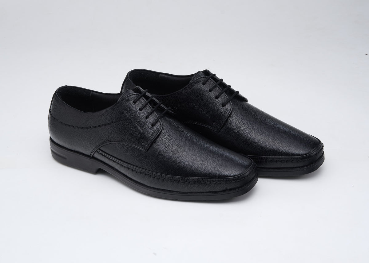 Airport-Friendly Leather Shoes 636 BK / DBN
