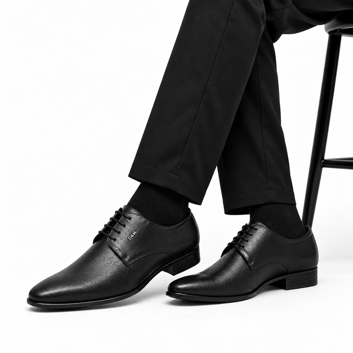 Men's Full Grain Leather Formal Shoes - 614BK/TN